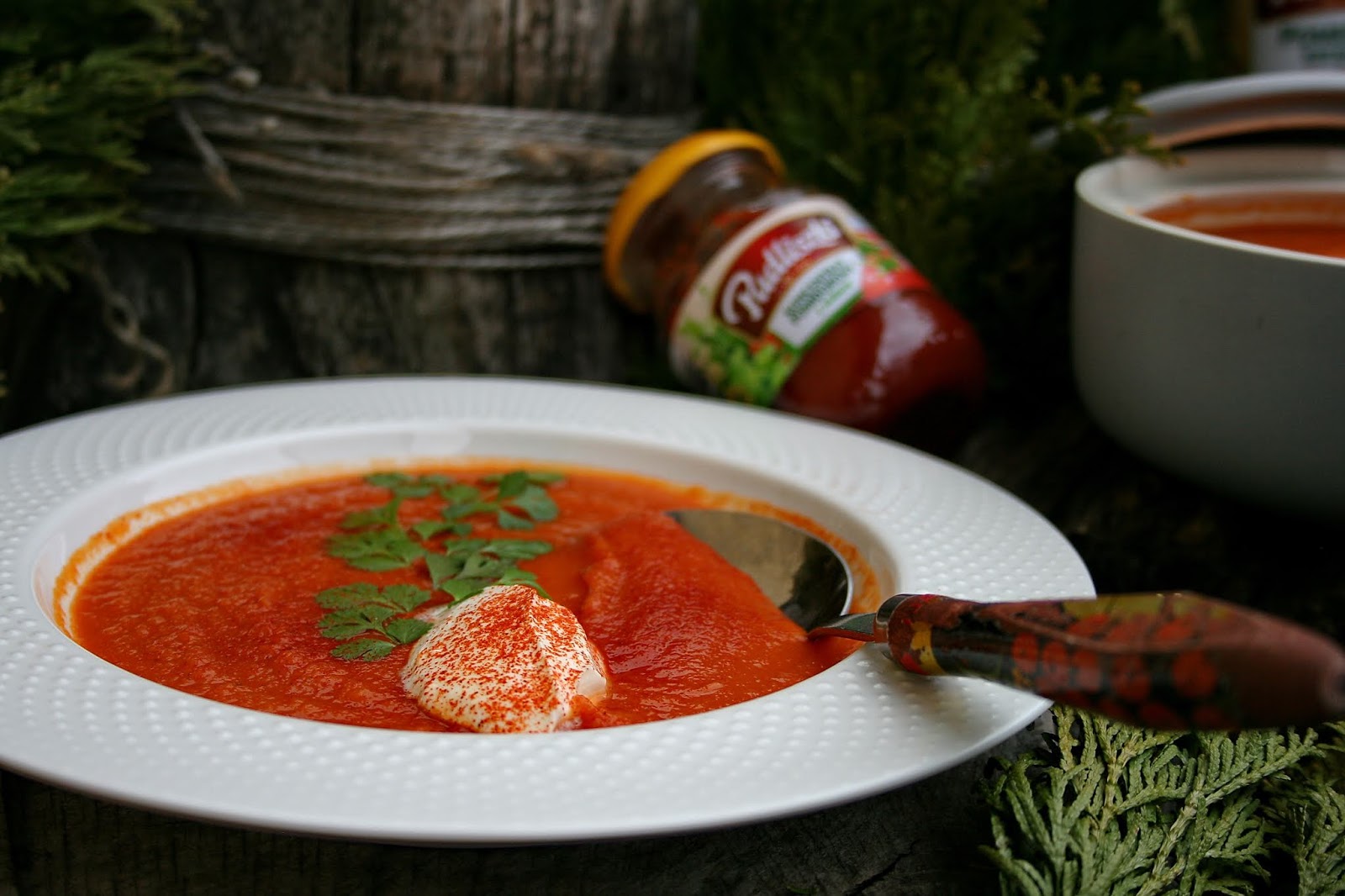 Kremowe pomidorowe – zupa krem z pomidorów i batatów